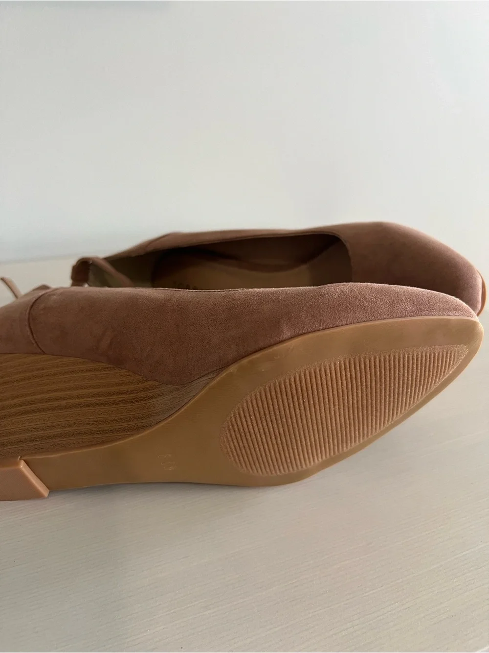 torrid Tan Suede Ankle-Strap Wedges